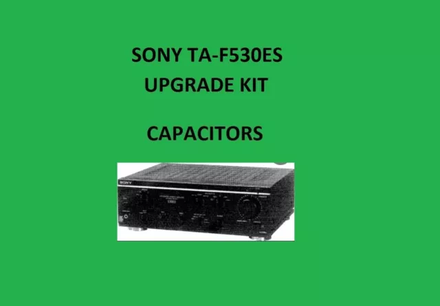 Stereo Verstärker SONY TA-F530ES Reparatur KIT - alle Kondensatoren