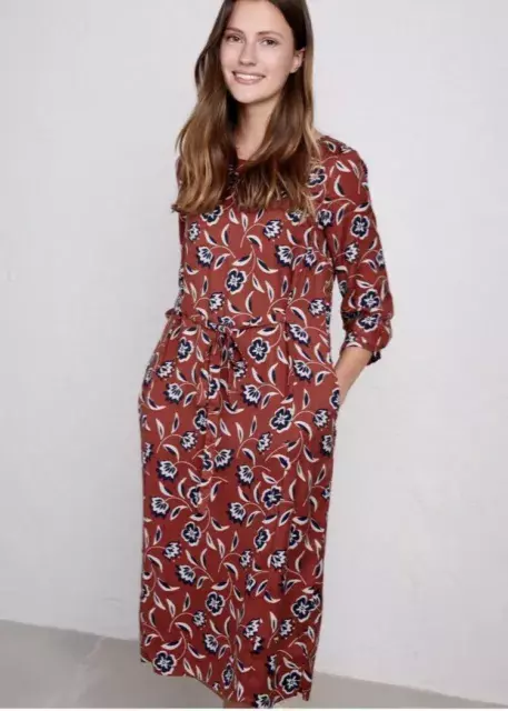 SEASALT WILD GARDEN Dress Painterly Bloom Masala Size 12 25.00 PicClick UK