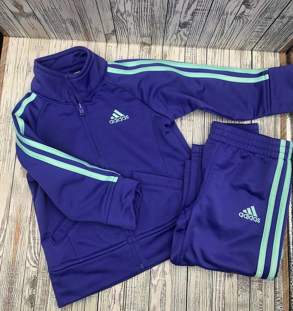 BABY CLOTHES TODDLER Track Suit Adidas Purple Size 12 Months Two Piece