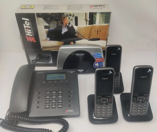 Kit 4 Telefoni Cordless  con Centralino Comunicanti Gigaset S650H Pro Vivavoce