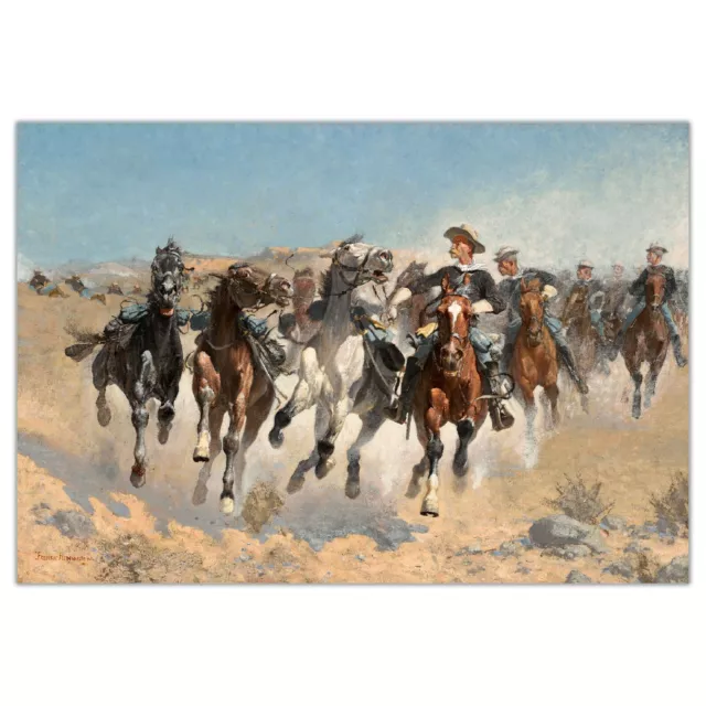 Dismounted: The Fourth Troopers Moving the Led Horses by Frederic Remington Art