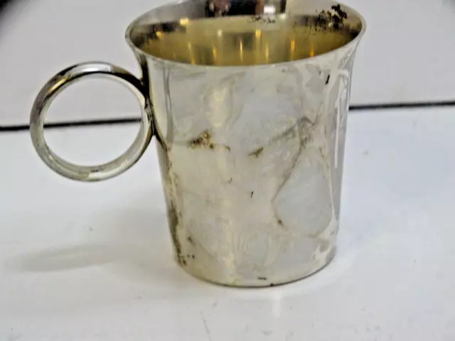 S Kirk & Son Sterling Silver 254A Cordial Cup, Shot Glass, Approx. 37g