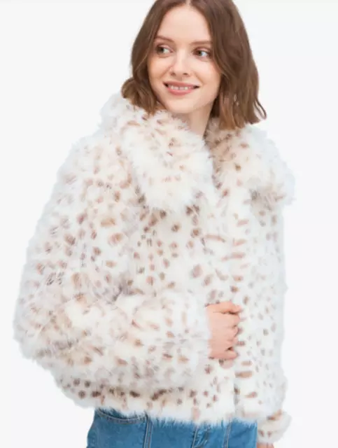 NWT - Kate Spade, faux fur jacket, XS  - NWT