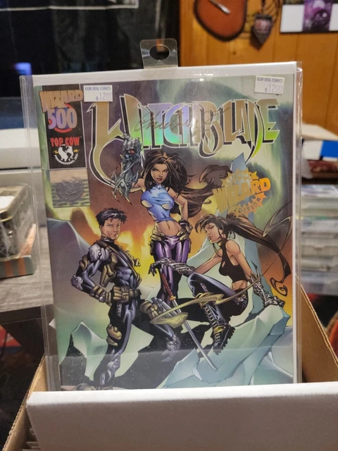 Witchblade 500 NM+(9.6) - Holofoil Logo - Wizard Edition Signed Christina Z COA