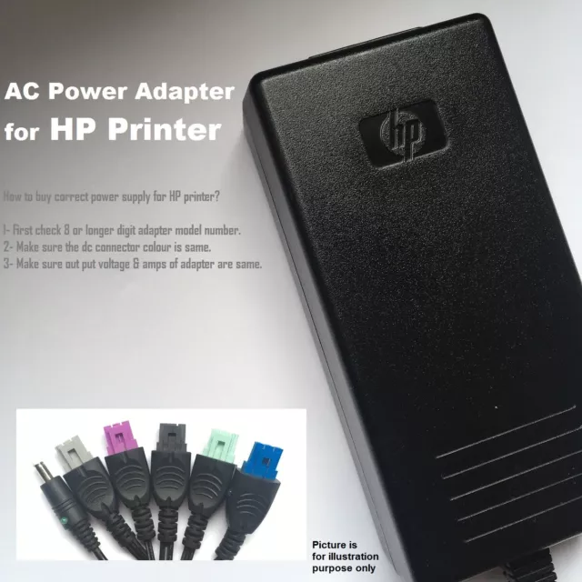 30V 333MA Adapter for HP Deskjet 1050 1000 2050 2000 2060, Purple