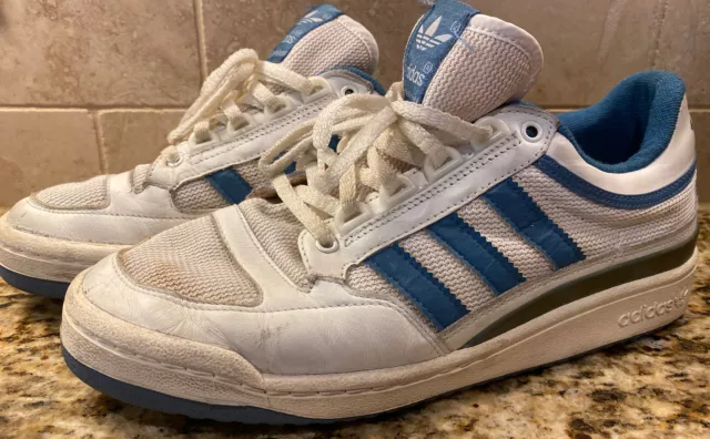 Comandante Inactivo mezcla RARE! VINTAGE 80'S ADIDAS IVAN LENDL Tennis Sneakers SHOES White Blue  Stripe $296.00 - PicClick