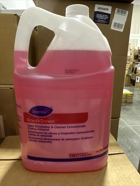 Diversey Odor Eliminator Cherry Almond Scent Liquid   2 Gal. New