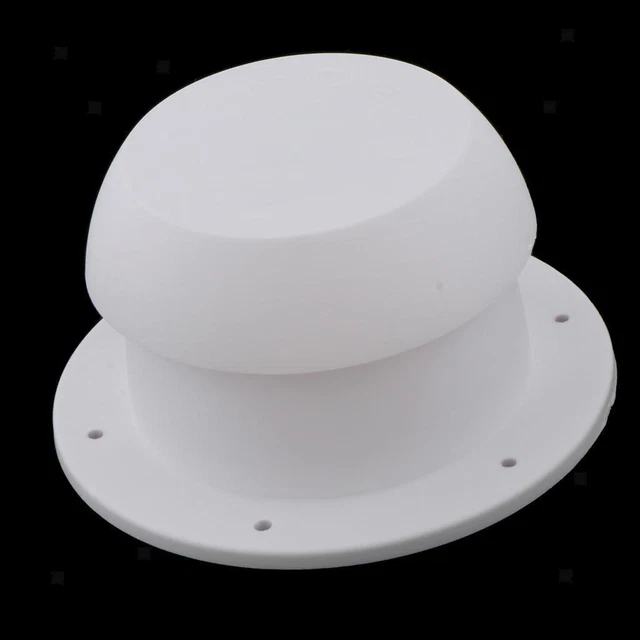Bouchon D'Aération En Forme Champignon Pour Camping-car - Blanc/Noir - Améliore Circulation D'Air - ABS Résistant - 7