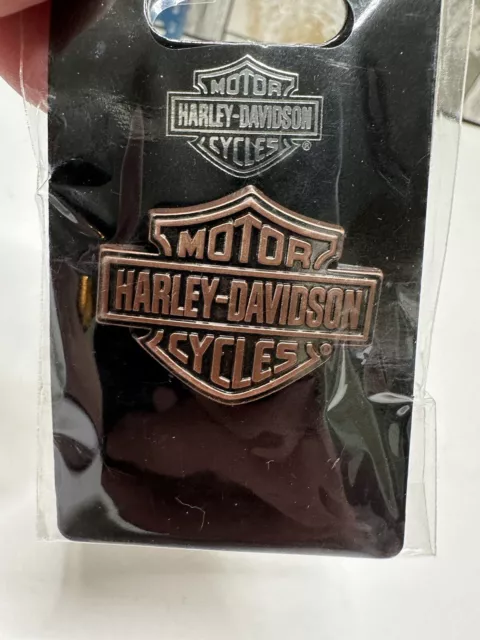 HARLEY DAVIDSON HD Copper Color Pin Shield Logo Emblem Motorcycle Biker #139261 HARLEY DAVIDSON HD Copper Color Pin Shield Logo Emblem Motorcycle Biker #139261