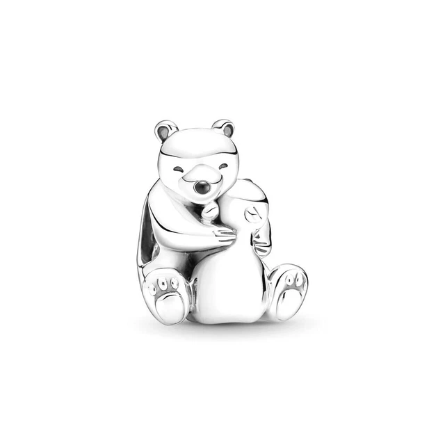 PANDORA Charm Sterling Silver ALE S925 Mums Day HUGGING POLAR BEARS 790032C01 gc