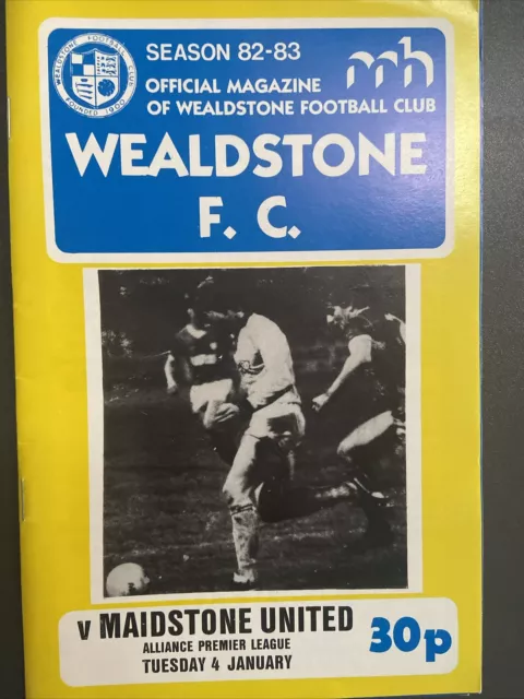 Wealdstone v Maidstone United(Alliance League 82/3) 4/1/83