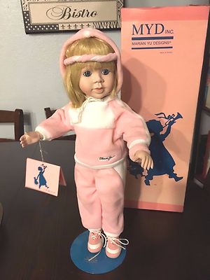 Beautiful Jogger Doll by Marian Yu, IOB./COA,16",1989