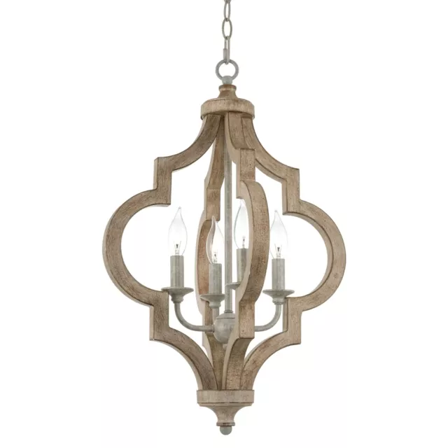 Kira Home Underwood 24" 4-Light Farmhouse Pendant Light, French Country Pendant