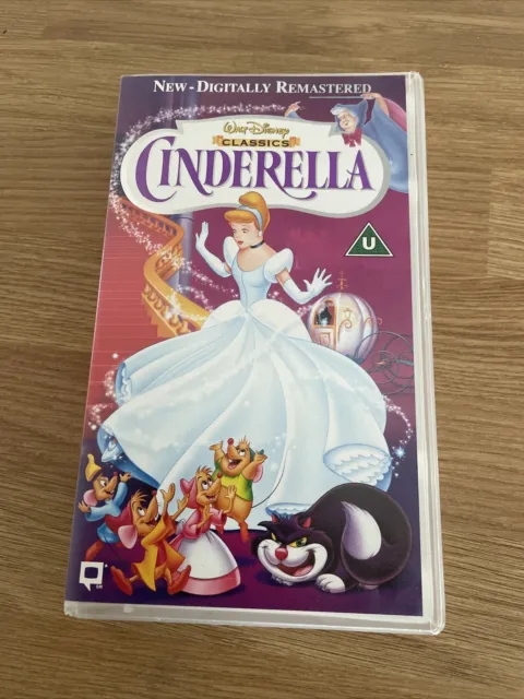 Cinderella Classics Walt Disney Vhs Video Remastered Cassette Is Sealed