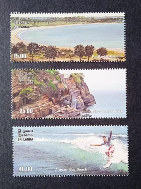 Sri Lanka 2010 Fantastische Strände Abenteuersport Briefmarken 3v