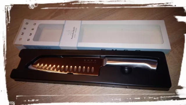 SMEG Santoku Messer No. 4 - Klingenlänge 18 cm - Neu & OVP