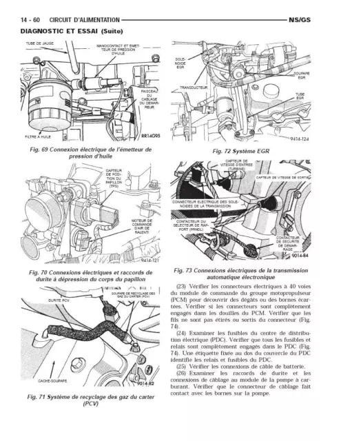 manuel atelier entretien réparation technique Chrysler Voyager 1996 - 2001 - Fr 3