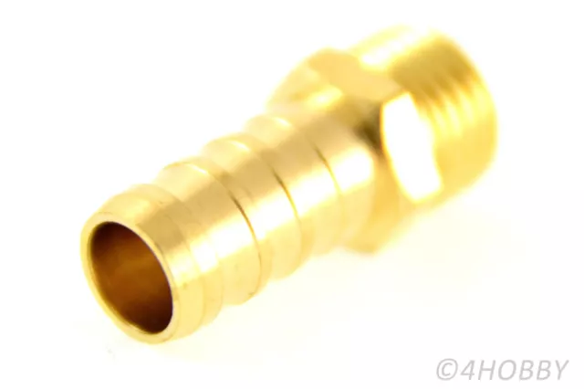 4x hose connection 10 mm hose external thread brass 1/4" pneumatic compressed air" 3