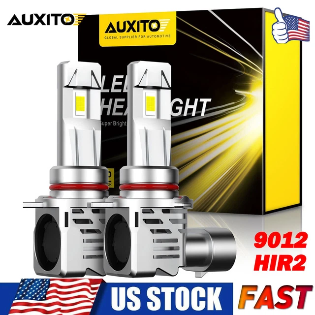 Ampoule LED Phare Moto 9012 HIR2 – 110W 29800LM 6000K, Canbus Sans Erreur, 800% Plus Lumineuse, Plug & Play