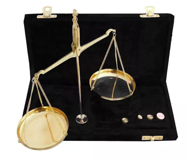 Brass Tarazu/Vintage Goldsmith Weighing Machine, Balance Justice Law Scale, Apot