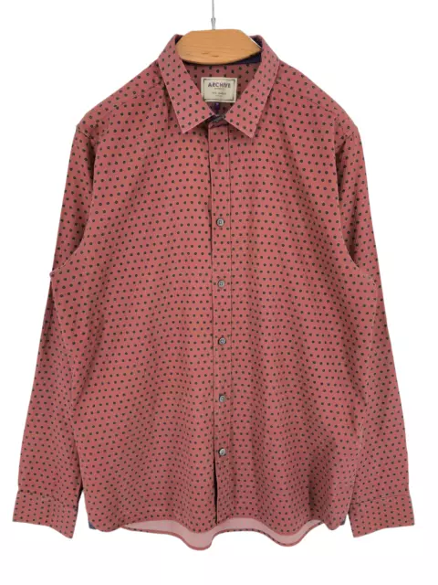 Ted Baker Uomo Casual Camicia Formale Taglia M - 16