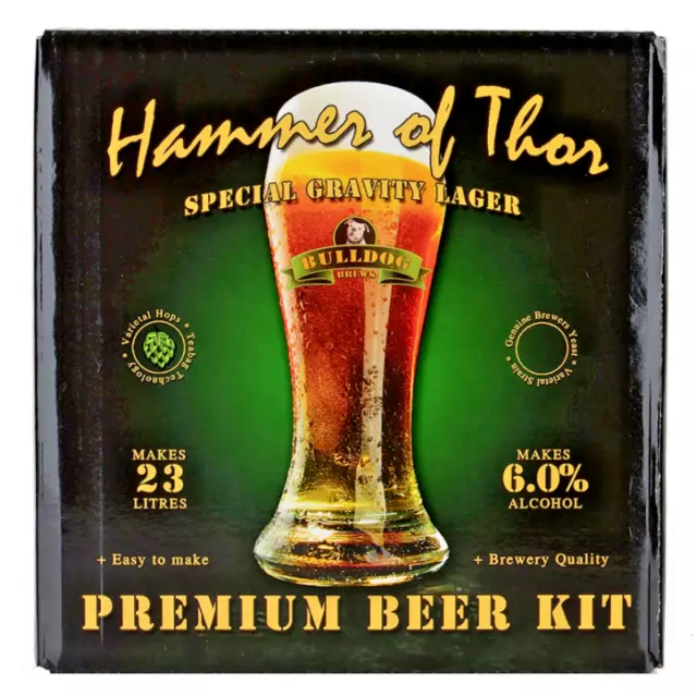 Bulldog Brews - Kit de brassage Hammer of Thor 4,7 kg, bière maison