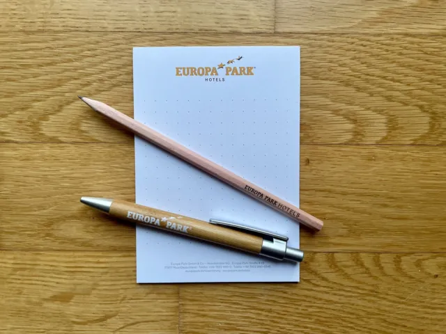 Europa-Park Rust NOTIZBLOCK, BLEISTIFT & KUGELSCHREIBER | notebook and pens