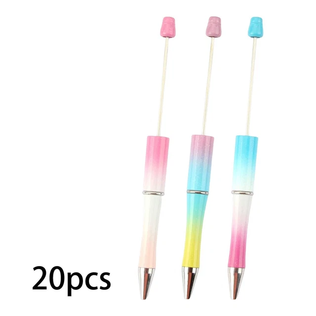 20 Stück Bead Kugelschreiber bedruckbar DIY Frauen Mädchen Tintenroller