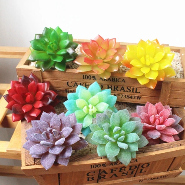 Mesa Artificial Suculenta Decoración Escritorio Regalo Plástico Bodas