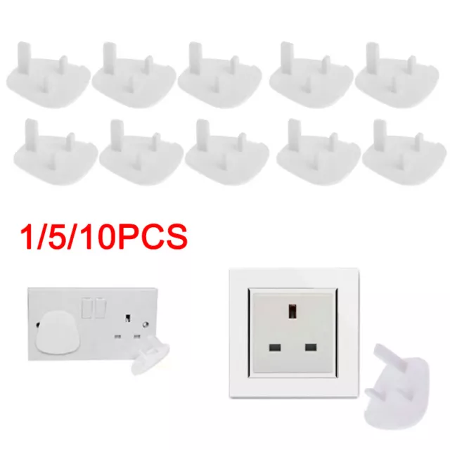 Plug Socket Covers Babies Children Safety Protector for UK 3 Pin Socket Electric