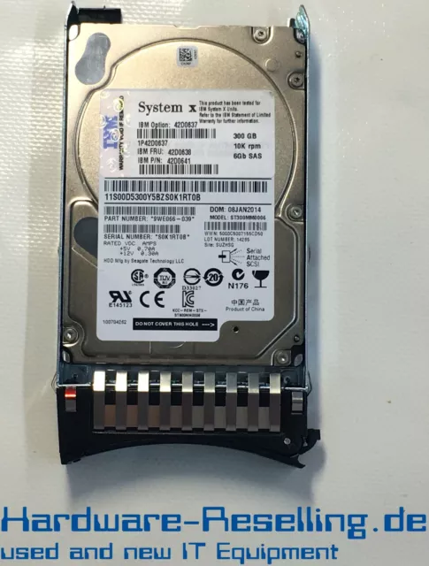IBM 日本アイ・ビー・エム 300GB 10K 2.5-inch SAS HDD 00W1156