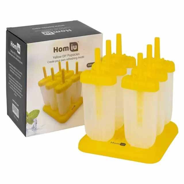 Homiu DIY Ice Lolly Cream Maker Mold Tray Popsicle Mould Frozen Yogurt Icebox