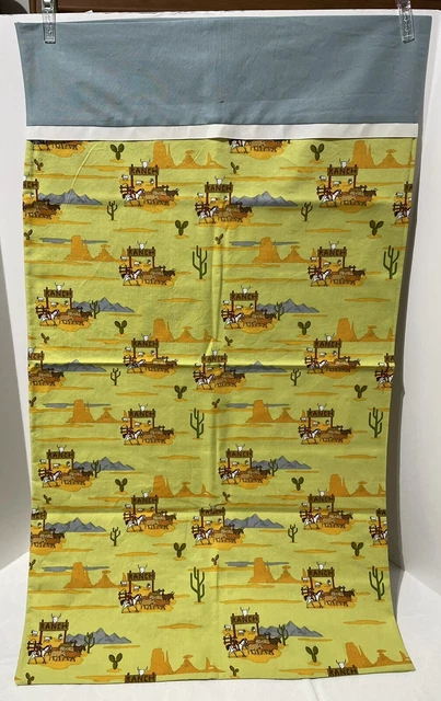 Horses Western Equestrian COWBOY  pillow case cotton handmade NWOT