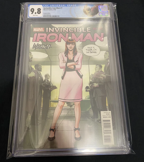 Invincible Iron Man #7 Marvel 2016 1st Riri Williams Women of Power Var CGC 9.8