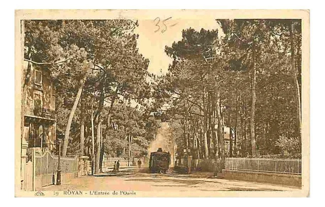 Royan - CPA 17 ROYAN AVENUE DE L'OASIS PARC PENSION DE FAMILLE CHEZ MAURICE