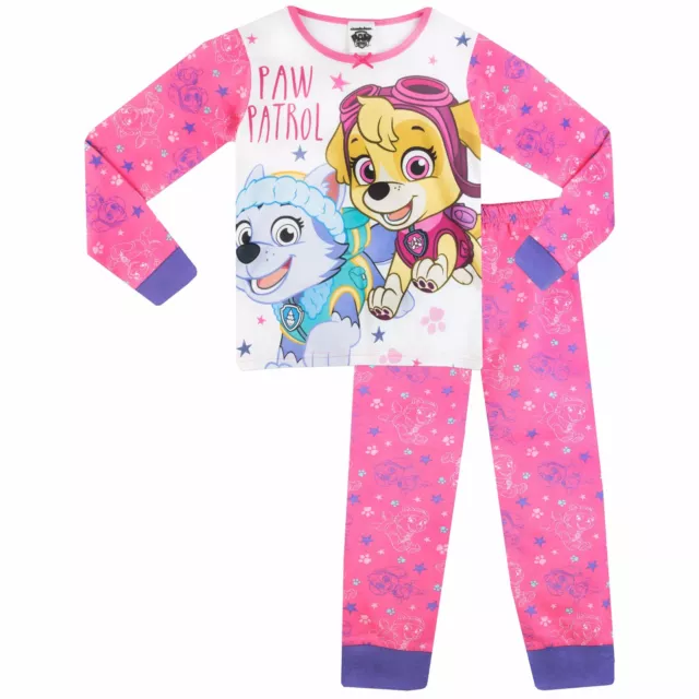 Paw Patrol Pyjama Kinder Mädchen 18 24 Monate 2 3 4 5 6 7 8 Jahre PJs pink