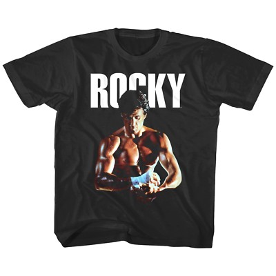 ROCKY BALBOA PUGILATO TRAINING RUNNING Kids T Shirt ROAD Stallone BOY GIRL BAMBINO 