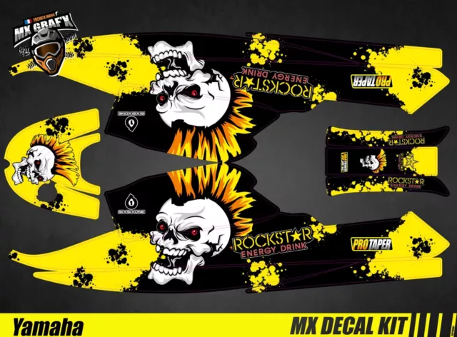 Kit Déco pour / Decal Kit for Jet Ski Yamaha Super Jet - Punk Skull