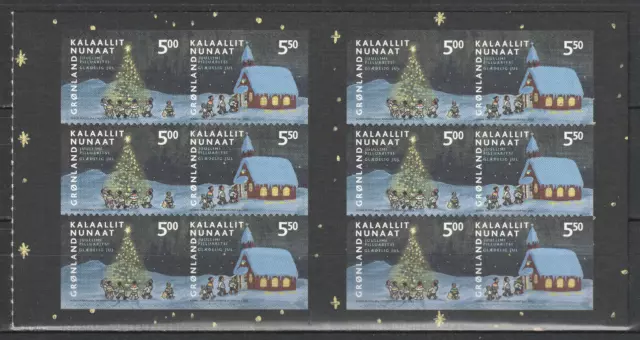 Greenland #Mi405-Mi406 MNH Booklet 2003 Christmas Tree Church [422-423] 2