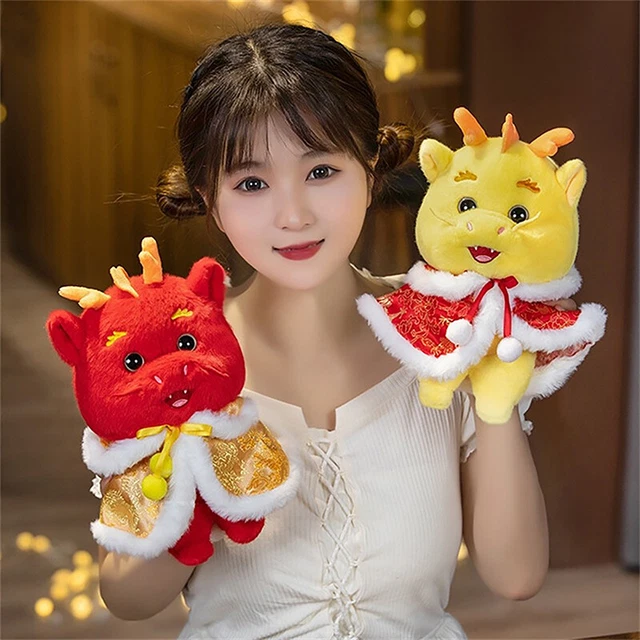 2024 Tang Suit Dragon Cute Mascot Plush Toy Animal Doll Year Of The Dragon  TOP2