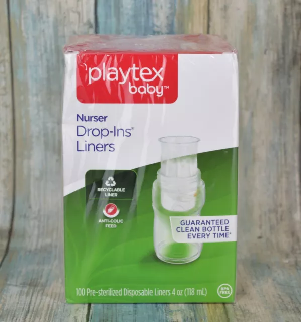 Playtex Baby Nurser Drop-Ins Disposable Bottle Liners 4 oz, 100 Count NEW