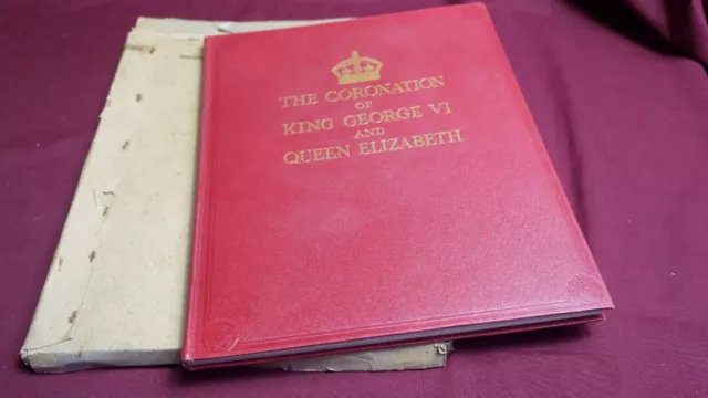 Coronation of King George VI commemorative book in original postage box LNER