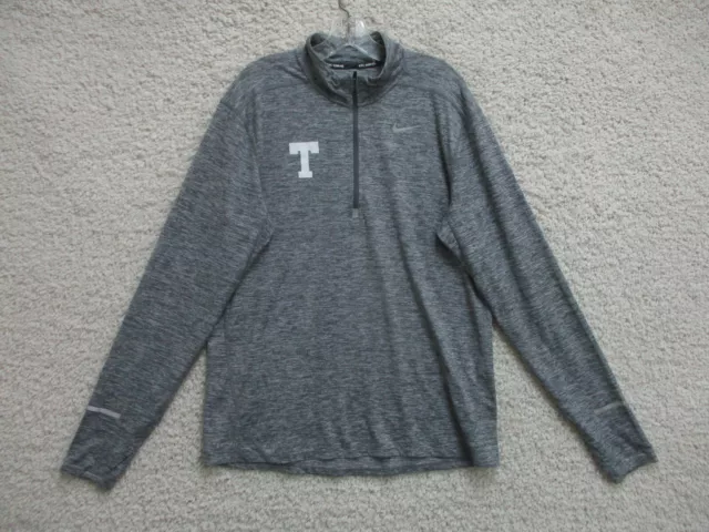 Nike Texas Rangers Sweater Large Adult Gray Pullover Running Quarter Zip Mens L