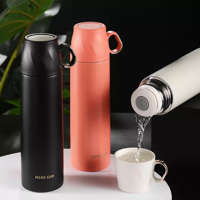 Thermos Insulated Water Bottle Vacuum Flask Cup with Handle cup Hot Cold Drink