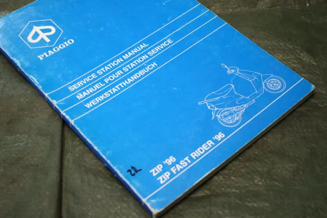 Piaggio Zip 50 ZAPC06 ZAPC07 Manuale Officina 406798 Manuale Libro Istruzioni