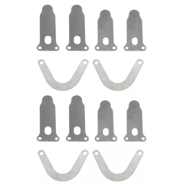 Placa de válvula plateada tres formas 12 piezas para compresor de aire resistente y duradero