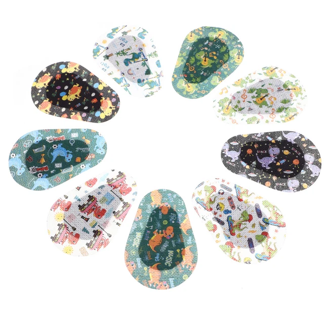 18 pezzi bende per gli occhi per bambini, bende per gli occhi per bambini ambliopia,