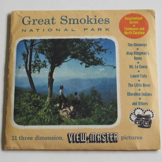 View-Master 3-Reel Packet S3 Type Great Smokies National Park Viewmaster