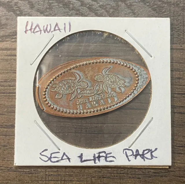 Sea Life Park Hawaii "3 Honu" Hawaiian Elongated Penny Token