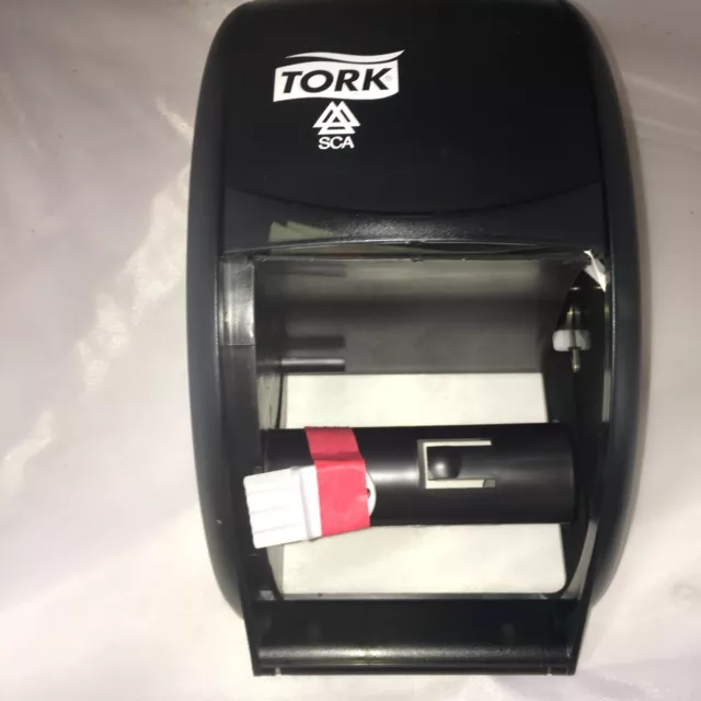 Tork Twin Standard Roll Bath Tissue Dispenser, Plastic, Smoke (TRK55TR)